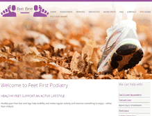 Tablet Screenshot of feetfirstpodiatry.com.au