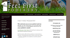 Desktop Screenshot of feetfirstpodiatry.com