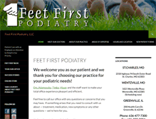 Tablet Screenshot of feetfirstpodiatry.com